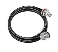 Cavo di collegamento RG58 TNC maschio a femmina, prolunga antenna WiFi coassiale a bassa perdita, 30 cm, 50, 1 m-5 m(6.6ft (2M))