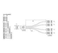 Cavo di collegamento SAS - Mini-SAS SFF-8087 a 4x SATA - 11 - OCR - 0,75 m