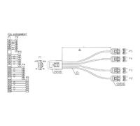 Cavo di collegamento SAS - Mini-SAS SFF-8087 a 4x SATA - 11 - OCR - 0,75 m NEW