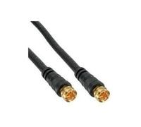 Cavo di collegamento SAT - 2x schermato - 2x connettore F - 85dB - nero - 3m