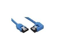 Cavo di collegamento SATA 6Gb-s rotondo - angolato a destra - blu - con capocorda - 0,3 m NEW