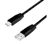 LOGILINK CU0157 - Cavo di sincronizzazione e ricarica, USB-A -> C, 1,0 m, righello