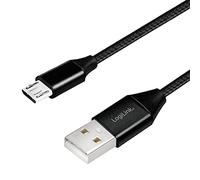 LOGILINK CU0144 - Cavo di sincronizzazione e ricarica, USB-A -> micro-B, 1,0 m, co