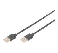 ASSMANN Electronic 1.0m USB 2.0 A/A cavo USB 1 m USB A Nero, Personal computer