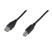 Cavo di collegamento USB Digitus tipo A-B 1 m conforme nero