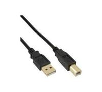 Cavo di collegamento USB InLine A/S-B/S 20 m contatti placcati oro nero (34518S)