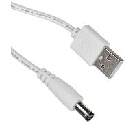 Cavo di collegamento USB su spina DC per strisce LED da 5 V, bianco