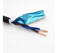 Cavo di comando schermato Cavo schermato a doppino intrecciato RVSP 2-10 Core 24-26AWG 1 metro Grigio/Nero Rame puro(6 Core 24AWG 0.2mm)