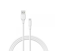 Cavo di concessione USB 2.0 Microusb maschio - 2M - 3A - 60W - 480 Mbps - colore bianco NEW