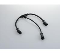 CAVO DI CONNESSIONE A T CON 1 CONNETTORE MASCHIO E 2 FEMMINE IP67 40CM + 20CM