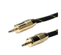 Cavo di connessione audio ROLINE GOLD da 3,5 mm, M/M, 2,5 m
