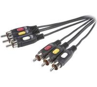 Cavo di connessione AV Cinch AV Professional Speaka Plug-3x Plug-3x Plug-3x 2 m Nero (SP-7869864)