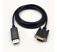 Cavo di connessione da 1,8 metri da DisplayPort a VGA, da maschio a femmina, per scheda grafica del computer, grande splitter DisplayPort per lo schermo, supporta a 1080P 60Hz Tagli UnicaPolicloruri d