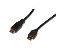 DIGITUS Cavo di collegamento HDMI High Speed, tipo A - con amplificatore di segnale - 15.0 m - Full HD 1080p/60Hz - compatibile con TV/beamer/monitor - contatti placcati oro - nero