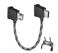 Cavo di controllo remoto USB C a Micro USB 15 cm nylon compatibile con droni come DJI Mini SE, Mavic Mini, Mavic Air, Mavic 2 Pro, cavo di trasferimento dati per controller RC OTG collegamento per