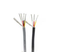 Cavo di controllo schermato Filo di segnale, Cavo audio solido isolato schermato UL2547 28AWG da 1 metro, 2-8 conduttori multicolore(Gray,3 Cores)