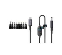 Cavo di Conversione di Potenza USB C da 5V A 28V CC, Convertitore Regolabile da Tipo C A CC con 8 Adattatori.