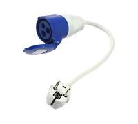 Cavo di conversione per roulotte europeo, 230 V, cavo di conversione per barca, adattatore di collegamento europeo, porta di posizione camper da campeggio, presa da 16 A a spina europea