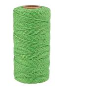 Cavo di cotone in nylon Cordino in cotone macramè multicolore da 2 mm e 100 m(Green)