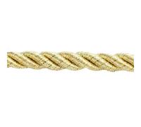 Cavo di cotone in nylon Cordino intrecciato cerato 6 mm 5 iarde multicolore for artigianato(Golden Thread)