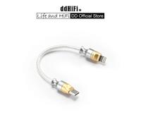 Cavo di decodifica DD ddHiFi MFi05 M2 da luce a USB-C OTG (OFC), tensione di uscita 3,7 V per maggiore compatibilità, 9 cm / 50 cm
