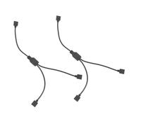 Cavo di Estensione Argb 3pin 1 a 2 Nero, 2 Pezzi per Scheda Madre | Trasmissione Alta Velocità, Design Plug And Play, Installazione Semplice