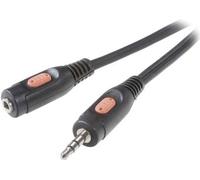 Cavo di estensione audio a piedi professionale SPEATURA [spina da 1x jack 3,5 mm - presa 1x jack 3,5 mm] 10 m nero (SP -7870228)