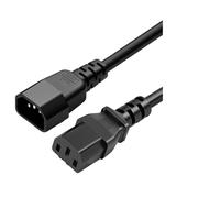 Cavo di estensione di potere di 18AWG C13 C14 con il cavo ignifugo del computer del rivestimento del PVC per il cavo di uso industriale