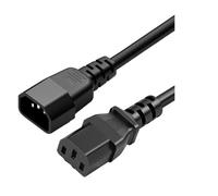 Cavo di estensione di potere di 18AWG C13 C14 con il cavo ignifugo del computer del rivestimento del PVC per il cavo di uso industriale