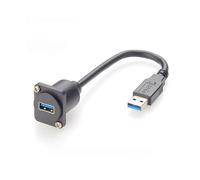 Cavo di Estensione Femmina A Maschio per Montaggio su Pannello XLR e Montaggio A Flangia, Cavo di Montaggio per Pannello Patch USB 3.0 Serie D