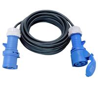 Cavo Di Estensione Industriale 230V 16A 3-Pin CEE H07RN-F 3G1.5 IP44 10M