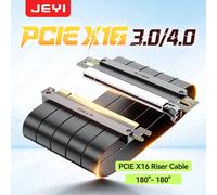 Cavo di Estensione JEYI PCIe 4.0 x16 (16GT/s) per GPU RTX 4090/4080 e RX 7900 XTX, per Mining Rig/Montaggio Verticale, Opzioni 20/30/60cm