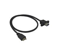 Cavo di Estensione Pannello Frontale Femmina da TIPO e A USB 3.2 GEN2 10 Gbps Connettore USB3.2 TIPO A con Foro per Vite per Desktop