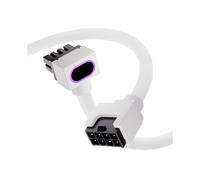 Cavo di Estensione per Scheda Madre CPU8PIN, Cavo PC ARGB con 5V 3Pin, Design Ad Angolo Retto 90 18AWG, Connettori Maschio-Femmina B
