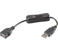 Cavo di estensione RenkForce USB 2.0 [1x USB 2.0 Plugs A-1X USB 2.0 A] 0,25 M nero incl. Switch One/Output (RF-3322982)) NEW