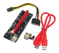 Cavo di Estensione Scheda Grafica Pcie V010 Plus 1x a 16x Rosso | Set Unico, PVC Rame e Alluminio, Connessione Fluida, per Appassionati Multimediali e Giocatori