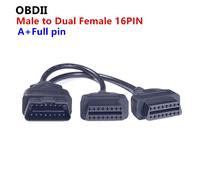 Cavo Di Estensione ST OBDII OBD2 16Pin Maschio A Doppia Femmina Splitter Y