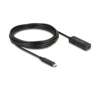 Cavo di estensione USB-C DeLOCK 80028 5 m USB 3.2 Gen 2 10 Gbit/s Nero