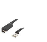 CAVO DI ESTENSIONE USB DELTACO USB2-EX10M, 5 V, Porte USB Numero di porte USB, Dispositivi USB 2, Nero