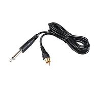 Cavo di gomma nera del silicone della clip del tatuaggio di RCA per la macchina del tatuaggio dell'alimentazione elettrica