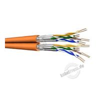 Cavo di installazione duplex Draka UC900 HS23, Cat 7, S/FTP, PiMF, LSZH, arancione, 500 m NEW