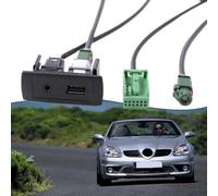 Cavo di interfaccia audio Usb-aux con cablaggio per sistemi Slk/sl (2008) Comand NTG 2.5 - 150 cm Lvds 4 pin USB 3,5 mm adattatore AUX a 6 pin