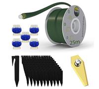 Cavo di limitazione da 25 m + 25 picchetti + 5 connettori per cavi + 30 lame per robot tosaerba, robot tosaerba, accessori per cavi di ricerca, compatibile con Bosch Indego