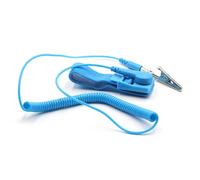 Cavo di messa a terra elettrostatico a spirale con doppia clip per messa a terra elettronica sensibile Scarica regolabile ESD