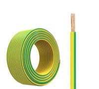 Cavo di messa a terra in PVC ignifugo in rame | Dimensioni multiple giallo verde: ristrutturazione domestica di un sistema solare fotovoltaico(30ft,3/0AWG)