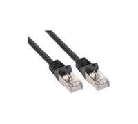 Cavo di patch S-S-S-S-S-STP (PIMF), Cat 6, Nero, cavo patch da 5,0 m con protezione da kink particolarmente stretta (71505S)