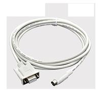 Cavo di programmazione SC-11 Adatto for PLC serie FX/1N/2N/1S/0N/FX3U Comunicazione RS232 da 9 pin maschio a femmina Download(SC-11(White),15m)