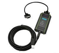 Cavo di programmazione USB MPI per Siemens S7-200/300/400 PLC, adattatore RS485 6ES7972-0CB20-0XA0, supporto multi-master PPI/MPI con protezione da sovratensione, compatibile con Win7, 2,5 m