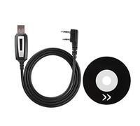 Cavo di programmazione Walkie Talkie programmato, cavo di programmazione USB, con driver CD, per radio Baofeng Radio GT-3, UV-82, BF-888s, UV-5R, UV-5R Plus, GT-3 Ect Ham Radio Bidirezionale