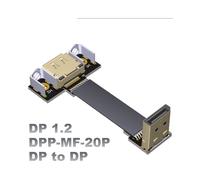 Cavo di Prolunga 1.2 da DP A DP 4K 60Hz 1.2V, Adattatore Ad Angolo con Connettore FPC A Nastro Piatto Maschio Femmina.